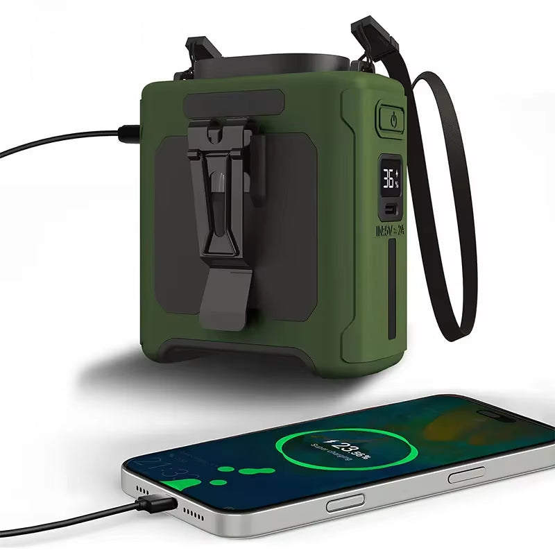 Keep Cool Portable Waste Fan And Torch